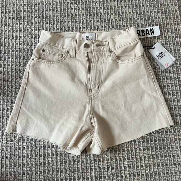 BDG Pants - Urban outfitters BDG cream jean shorts